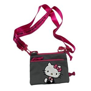 Hello Kitty Sitting Pretty Dark Grey Crossbody purse